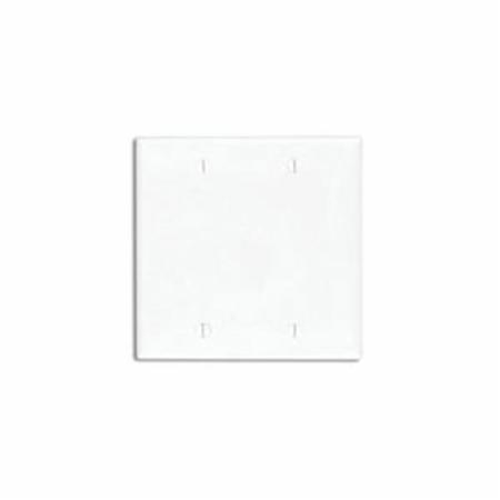 LEVITON Blank Plate, Double Gang, White 80725-W